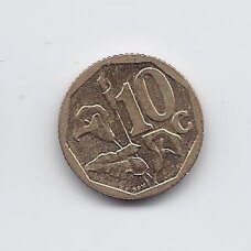 SOUTH AFRICA 10 CENTS 2009 KM # 465 VF/XF