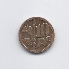 SOUTH AFRICA 10 CENTS 2010 KM # 494 VF/XF