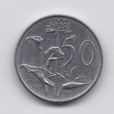 SOUTH AFRICA 50 CENTS 1971 KM # 87 VF