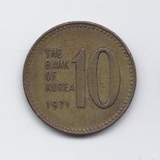 SOUTH KOREA 10 WON 1971 KM # 6a VF