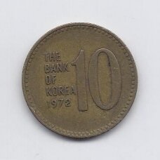 SOUTH KOREA 10 WON 1972 KM # 6a VF