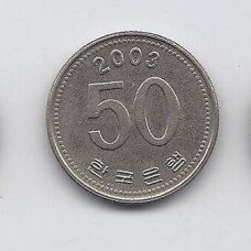 PIETŲ KORĖJA 50 WON 2003 KM # 34 XF