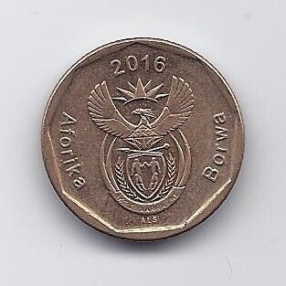 SOUTH AFRICA 20 CENTS 2016 KM # 327 VF/XF 1
