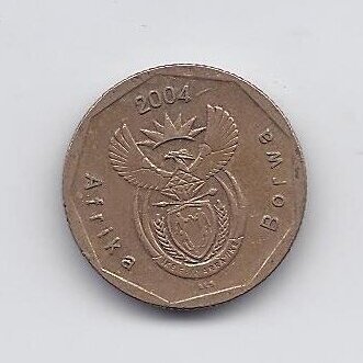 SOUTH AFRICA 20 CENTS 2004 KM # 328 VF 1