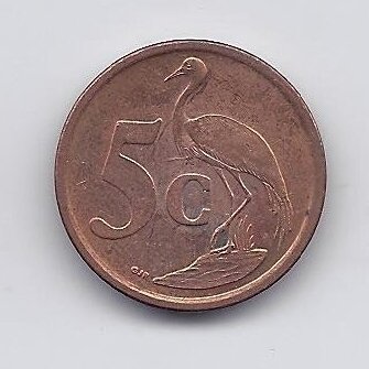 SOUTH AFRICA 5 CENTS 2009 KM # 464 XF