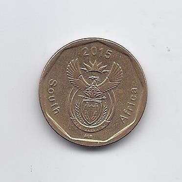 SOUTH AFRICA 20 CENTS 2015 KM # 270 VF/XF 1