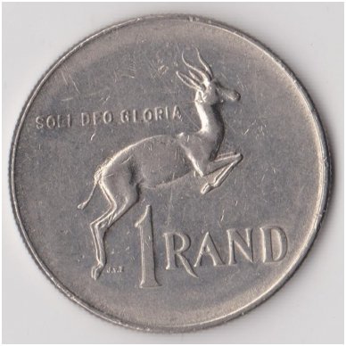 PIETŲ AFRIKA 1 RAND 1977 KM # 88a VF