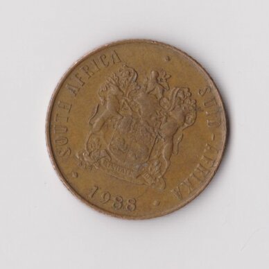 SOUTH AFRICA 2 CENTS 1988 KM # 83 VF 1