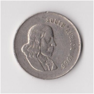 SOUTH AFRICA 20 CENTS 1965 KM # 69.1 VF 1