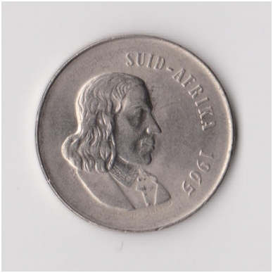 SOUTH AFRICA 20 CENTS 1965 KM # 69.2 VF 1