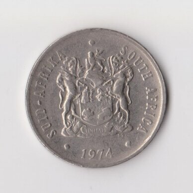 PIETŲ AFRIKA 20 CENTS 1974 KM # 86 VF/XF 1