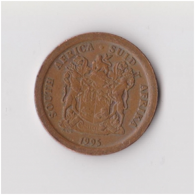 SOUTH AFRICA 5 CENTS 1995 KM # 134 XF 1