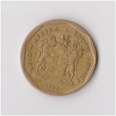 SOUTH AFRICA 50 CENTS 1992 KM # 137 VF 1