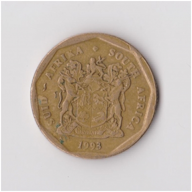SOUTH AFRICA 50 CENTS 1993 KM # 137 VF 1