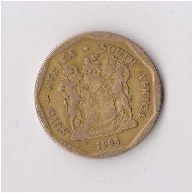 SOUTH AFRICA 50 CENTS 1994 KM # 137 VF 1