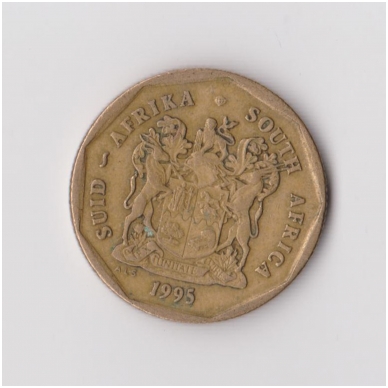 SOUTH AFRICA 50 CENTS 1995 KM # 137 VF 1