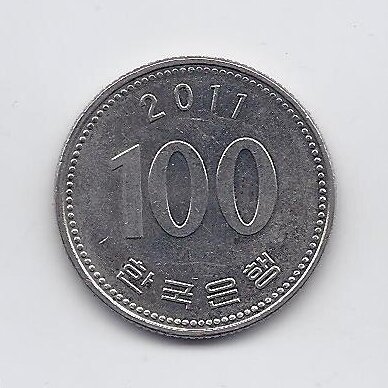 SOUTH KOREA 100 WON 2011 KM # 35.2 XF