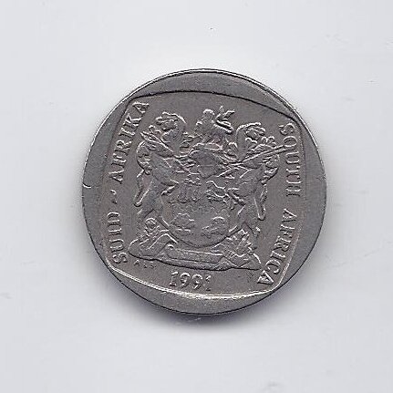 SOUTH AFRICA 2 RAND 1991 KM # 139 VF 1