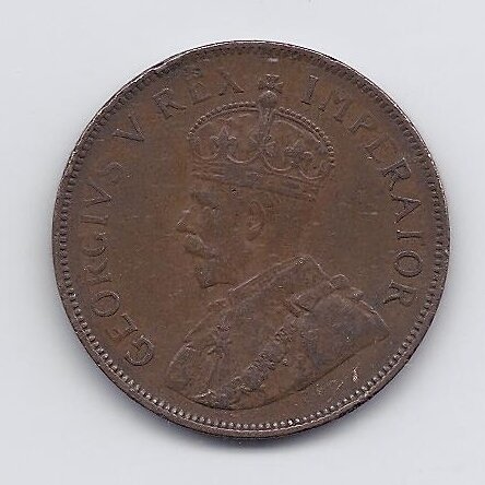 SOUTH AFRICA 1 PENNY 1935 KM # 14.3 VF 1