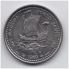 PORTUGAL 100 ESCUDOS 1989 KM # 647 AU Madeira and Porto Santo