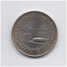 PORTUGAL 200 ESCUDOS 1997 KM # 694 XF/AU Expo