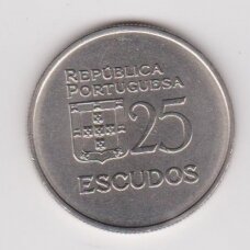 PORTUGALIJA 25 ESCUDOS 1980 KM # 607a VF