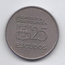 PORTUGALIJA 25 ESCUDOS 1984 KM # 607a VF
