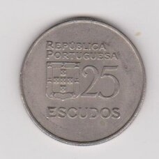 PORTUGALIJA 25 ESCUDOS 1985 KM # 607a VF