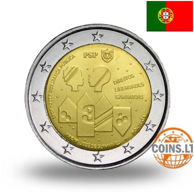 PORTUGAL 2 EURO 2017 150 YEARS OF PUBLIC SECURITY