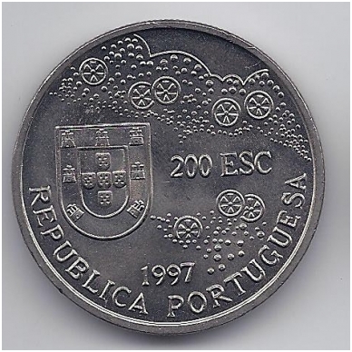 PORTUGALIJA 200 ESCUDOS 1997 KM # 698 AU Luis Frois 1