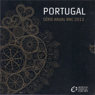 PORTUGALIJA 2011 m. OFICIALUS BANKINIS MONETŲ RINKINYS