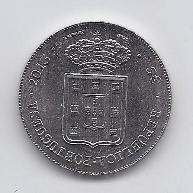 PORTUGAL 5 EURO 2013 KM # 832 AU Numismatic Treasures - Maria II 1