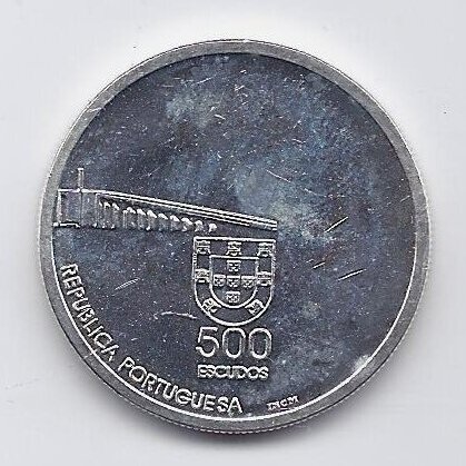 PORTUGAL 500 ESCUDOS 1999 KM 723 XF Return of Macau to China 1