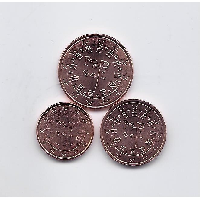PORTUGAL 2004 three coins set