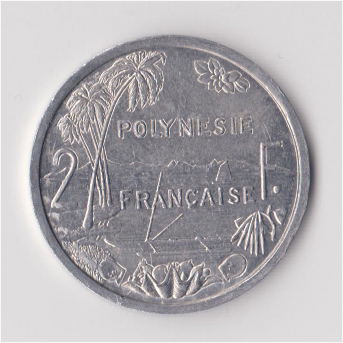 PRANCŪZŲ POLINEZIJA 2 FRANCS 1990 KM # 10 XF