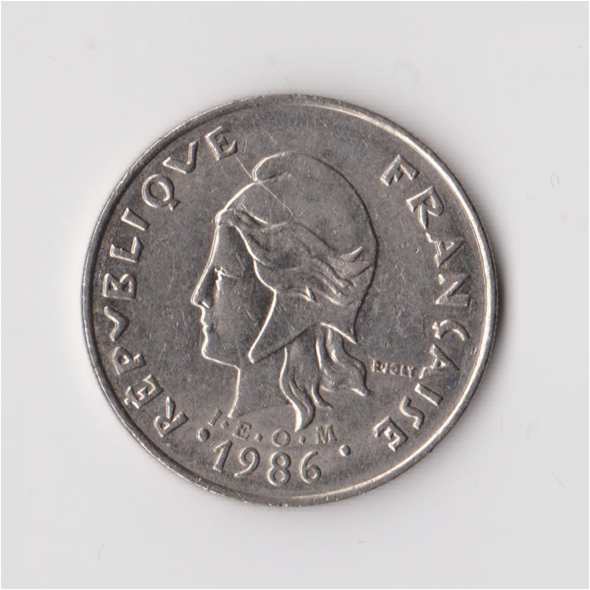 FRENCH POLYNESIA 20 FRANCS 1986 KM # 9 VF 1