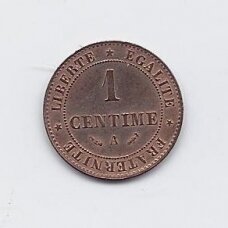 PRANCŪZIJA 1 CENTIME 1890 A KM # 826.1 AU