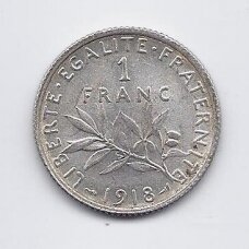 FRANCE 1 FRANC 1918 KM # 844 VF