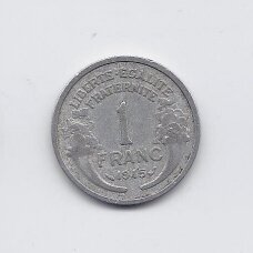 FRANCE 1 FRANC 1945 KM # 885a.1 VF