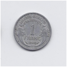 FRANCE 1 FRANC 1946 B KM # 885a.2 VF FRANCE 1 FRANC 1946 B KM # 885a.2 VF