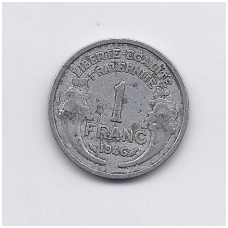FRANCE 1 FRANC 1946 KM # 885a.1 VF FRANCE 1 FRANC 1946 KM # 885a.1 VF