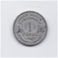 FRANCE 1 FRANC 1947 KM # 885a.1 VF FRANCE 1 FRANC 1947 KM # 885a.1 VF