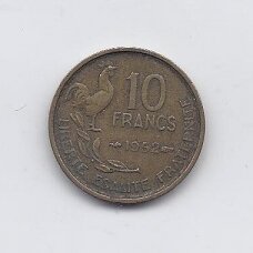 PRANCŪZIJA 10 FRANCS 1952 KM # 915.1 VF PRANCŪZIJA 10 FRANCS 1952 KM # 915.1 VF