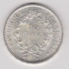 PRANCŪZIJA 10 FRANCS 1967 KM # 932 XF PRANCŪZIJA 10 FRANCS 1967 KM # 932 XF
