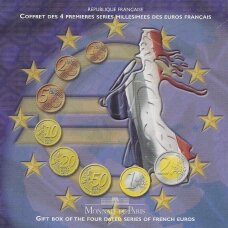 PRANCŪZIJA 1999 - 2002 m. Oficialus euro monetų rinkinys