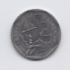 FRANCE 2 FRANCS 1993 KM # 1062 XF Jean Moulin