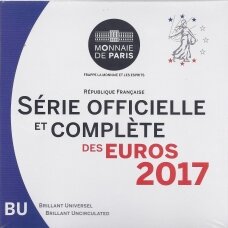 PRANCŪZIJA 2017 m. Oficialus euro monetų rinkinys