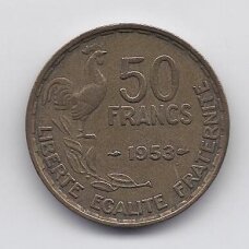 FRANCE 50 FRANCS 1953 KM # 918.1 VF