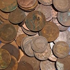 Prancūzijos o gal ir ne tik senų varinių monetų laužas (400+ gr.)