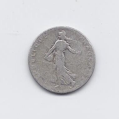 FRANCE 50 CENTIMES 1908 KM # 854 F 1